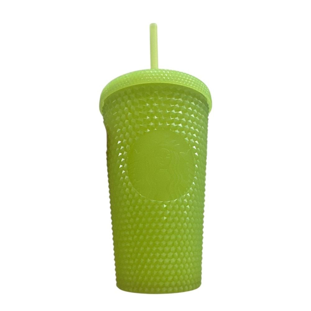 EUC Starbucks lime studded green 16oz tumbler